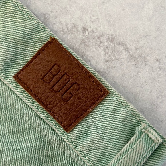 Urban Outfitters BDG A Line High Rise Overdyed Denim Short in Turquoise Green 27 - Picture 7 of 9